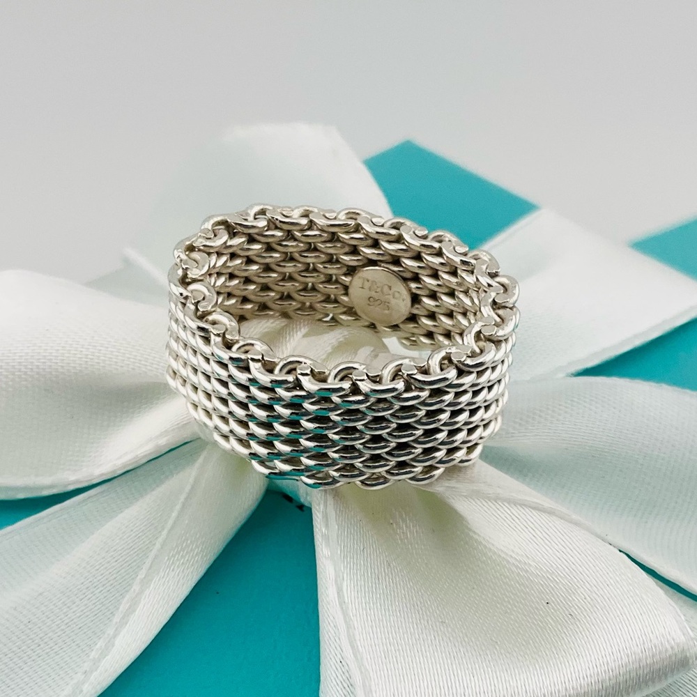 Tiffany Silver Mesh Ring